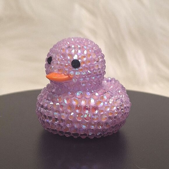 Light Lavender Rubber Duck, Bling, Bedazzle, Jeep, Unique, Affordable Gift - Picture 1 of 8